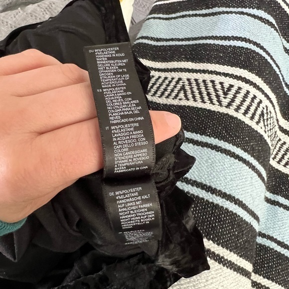 Forever 21 Black Velvet Babydoll Dress - Picture 5 of 8